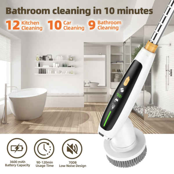 Smart Electric Spin Scrubber (White) - Image 4